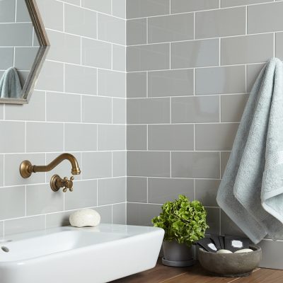 Central Light Grey Gloss 10 x 20