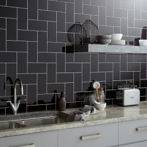 Central Black Gloss 10 x 20