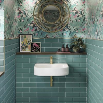 Metro Turquoise Gloss 10 x 30