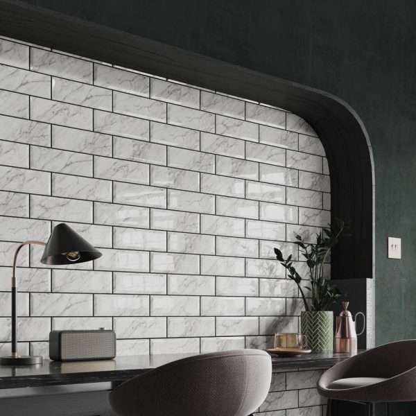Metro Calacatta Gris Gloss 10 x 30